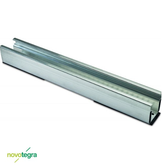 NOVOTEGRA 385mm C47 alumīnija sliede saules paneļu stiprināšanai ar EPDM