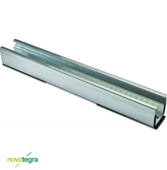 NOVOTEGRA 385mm C47 alumīnija sliede saules paneļu stiprināšanai ar EPDM