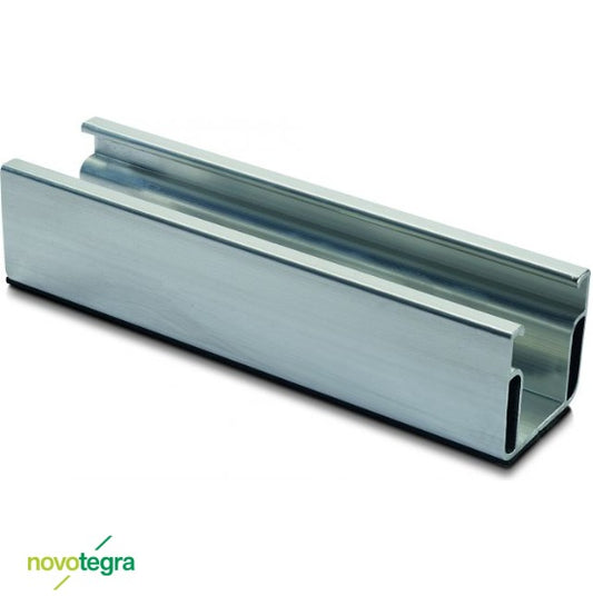 NOVOTEGRA 200mm C47 alumīnija sliede saules paneļu stiprināšanai ar EPDM