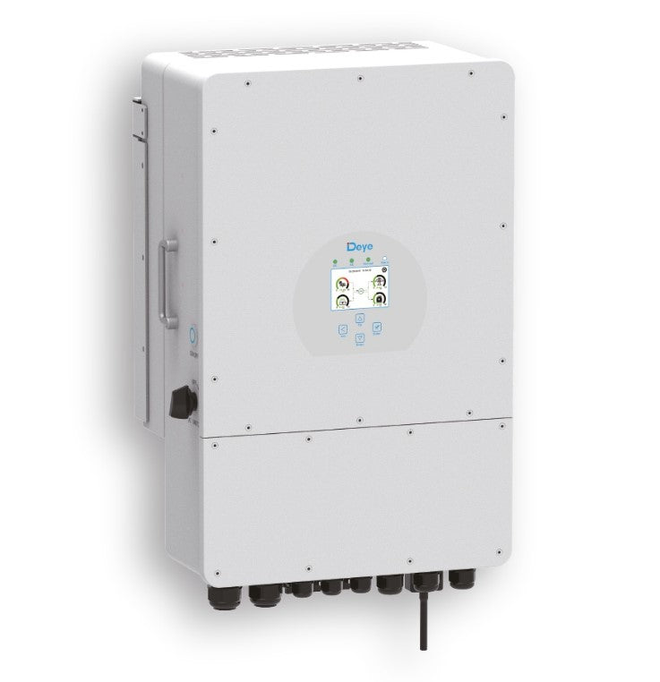 DEYE 8kw 3F hibrīda invertors, 48V, LV (zemsprieguma), integrēta AI (mākslīgā intelekta) funkcija