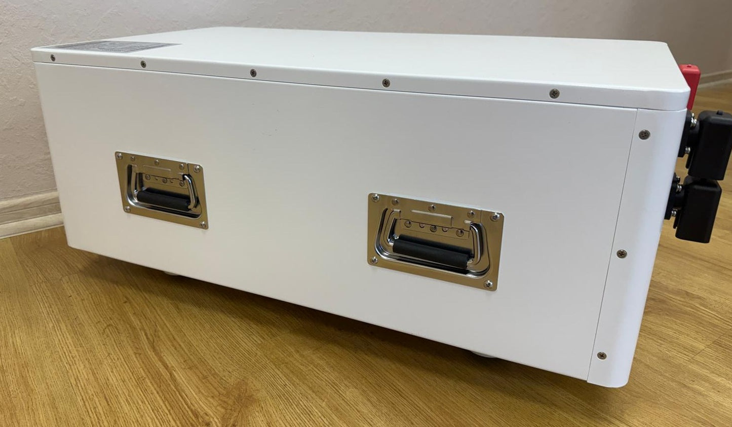 16,38 kwh 48V (51.2V) LiFePO4 akumulators hibrīda invertoriem, Seplos, CALB Grade A 320Ah